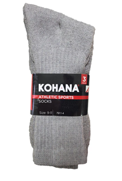 Thumbnail: 202-3 Mens 10-13 3Pair Crew Socks