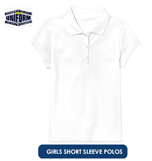 Thumbnail: AU512 Girls 2-20 Knit Short Sleeve Polo