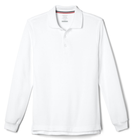 Thumbnail: SA9085 Boys Long Sleeve Pique Polo