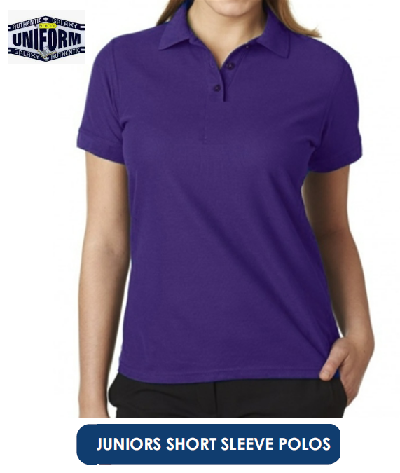 Thumbnail: AU511 Junior Girls S-XL Short Sleeve Polo