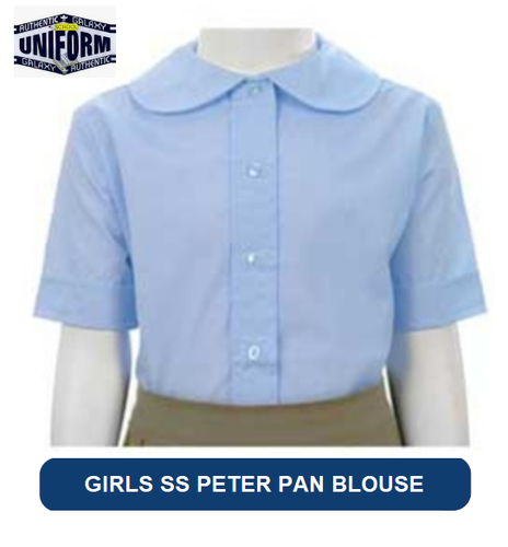 Girl's Peter Pan Long Sleeve Blouse - White