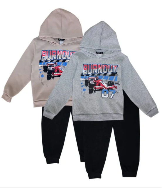 TB8178901 Boys 12-24M Hooded Jog Set