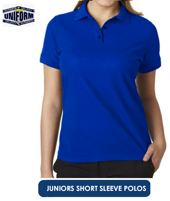 Thumbnail: AU511 Junior Girls S-XL Short Sleeve Polo