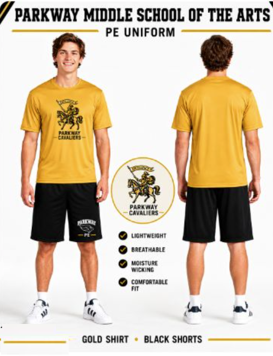 Thumbnail: #16 Parkway Youth S-XL & Adult XS-2XL PE Uniform