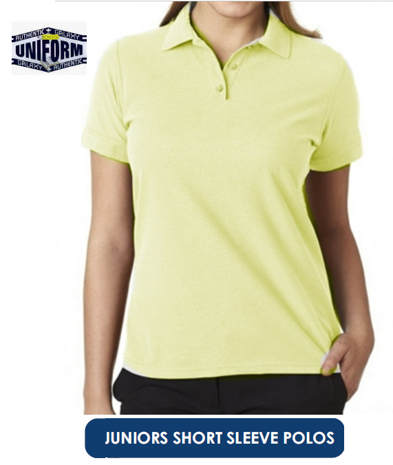 Thumbnail: AU511 Junior Girls S-XL Short Sleeve Polo