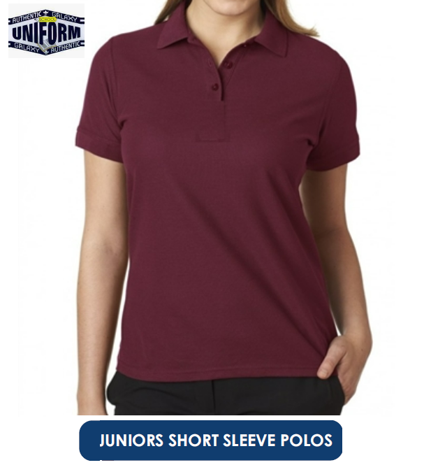 Thumbnail: AU511 Junior Girls S-XL Short Sleeve Polo