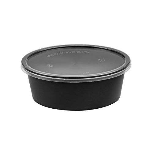 Plastic Round Cont 300Ml With Lid (Pack of 25)