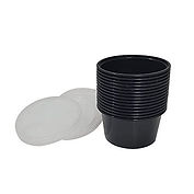 Reusable Round Cont 100ml With Lid 50u