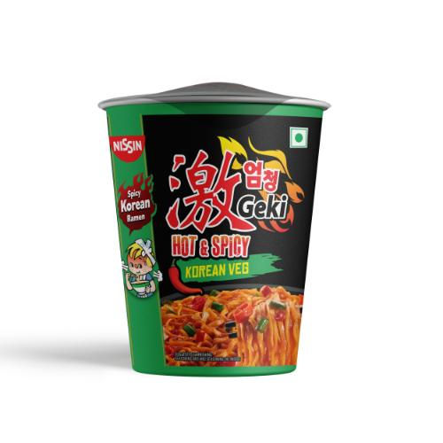 Nissin Cup Noodles Geki Hot & Spicy Korean Veg