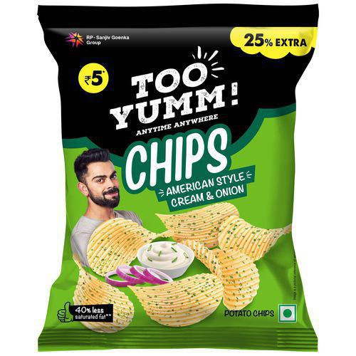 Too Yumm Chips American Style Cream And Onion (Pack of 15)