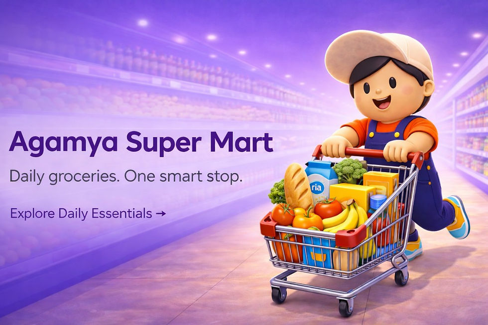 Agamya Super Mart: Wholesale Groceries, Haldiram, Home Goods & Discounts
