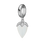 Thumbnail: White Chalcedony Drop Charm in 18K Gold Plated