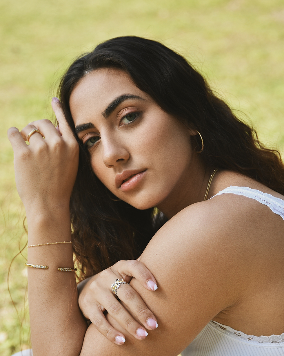 Thumbnail: Double Mountains Ring - 18K Gold Plated