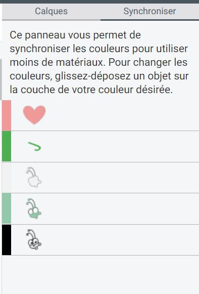 cricut design space menu synchroniser à droite