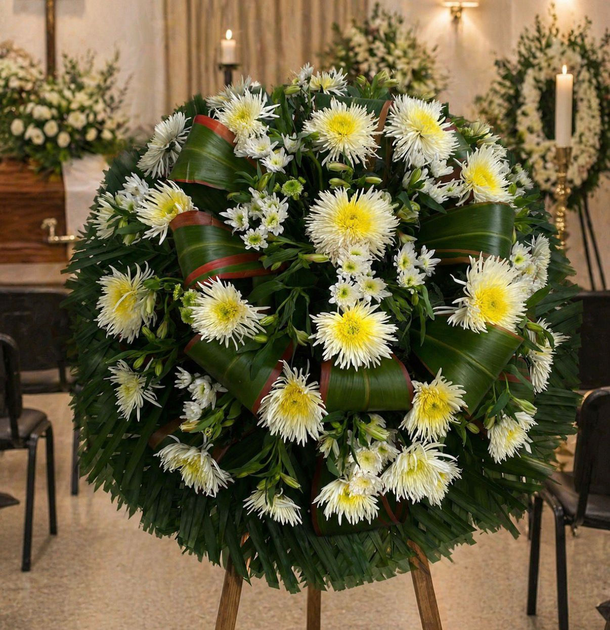 Corona sencilla  funebre 