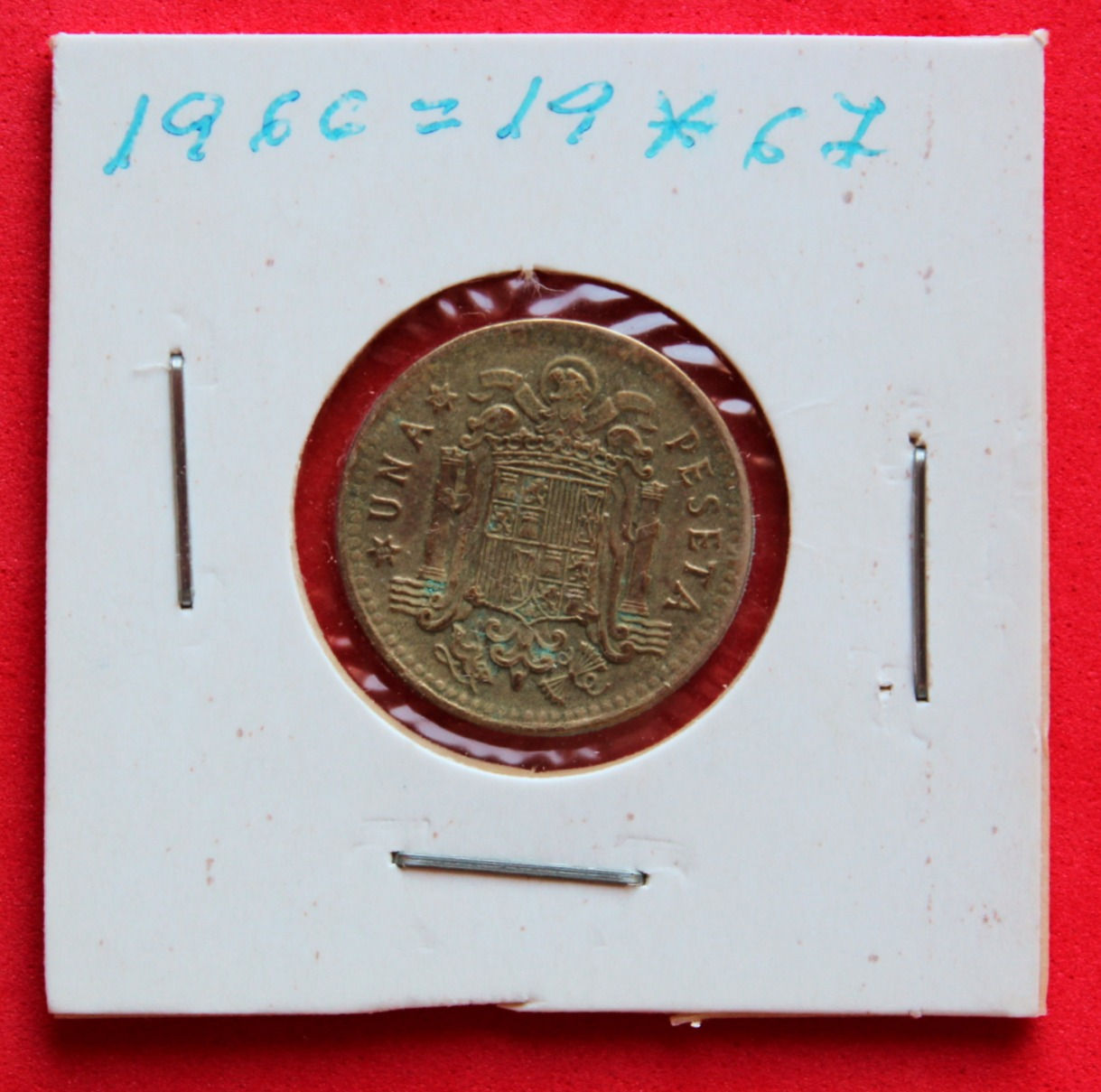 1 PESETA 1966 * 67 FRANCISCO FRANCO