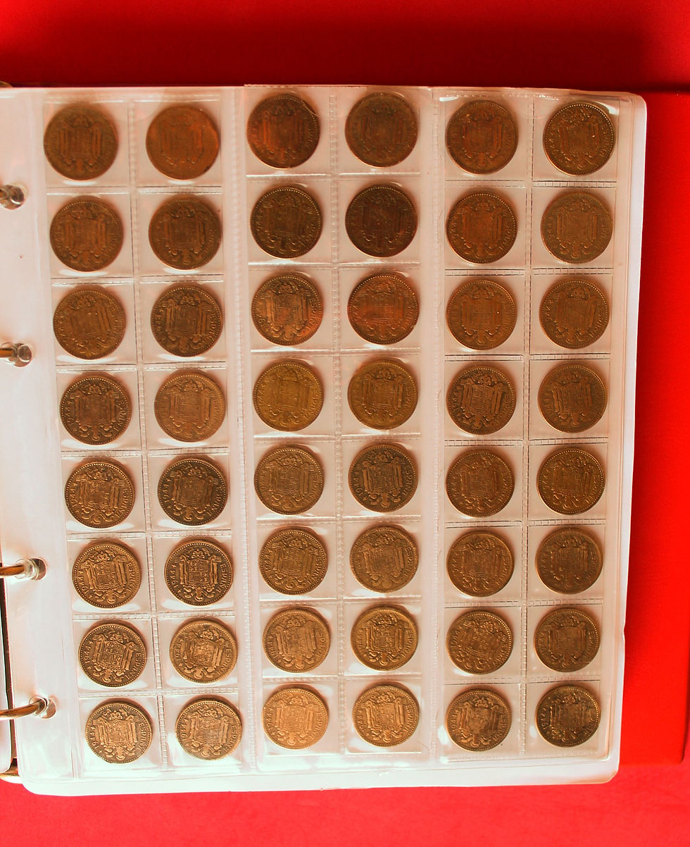 Miniatura: EXCLUSIVO LOTE DE 800 MONEDAS 1 PESETA AÑO 1944