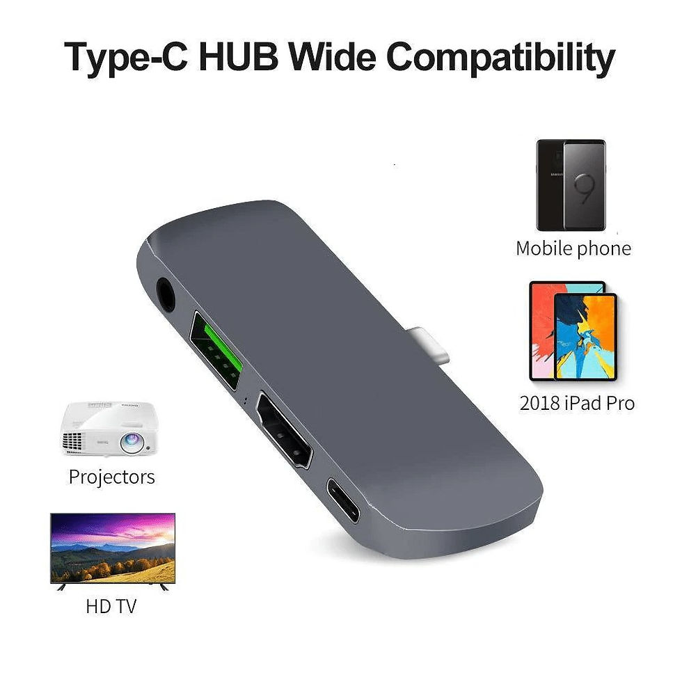 Thumbnail: THUNDERBOLT 3 USB TYPE-C HUB DOCK FOR ANDROID PHONE OR TABLET