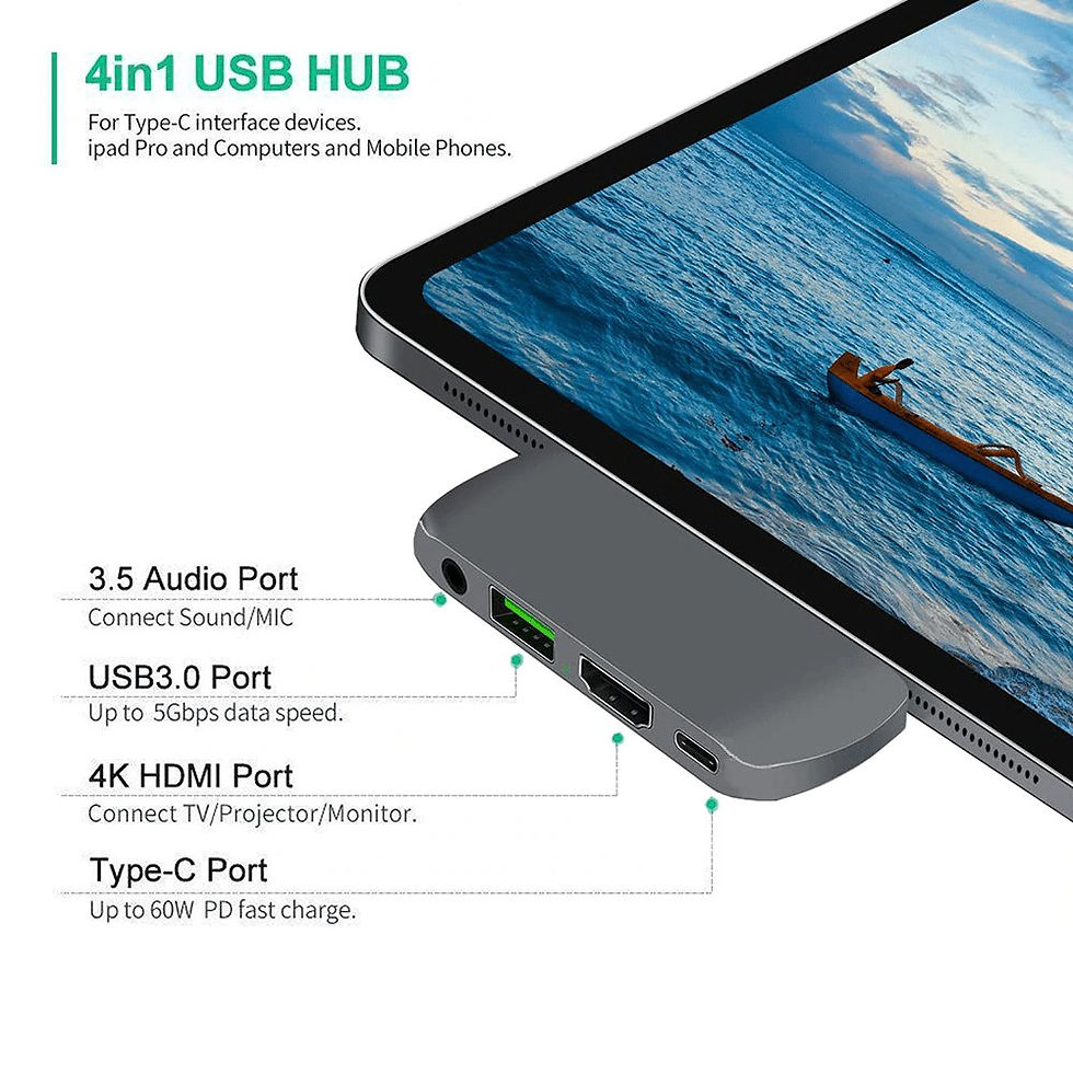 Thumbnail: THUNDERBOLT 3 USB TYPE-C HUB DOCK FOR ANDROID PHONE OR TABLET