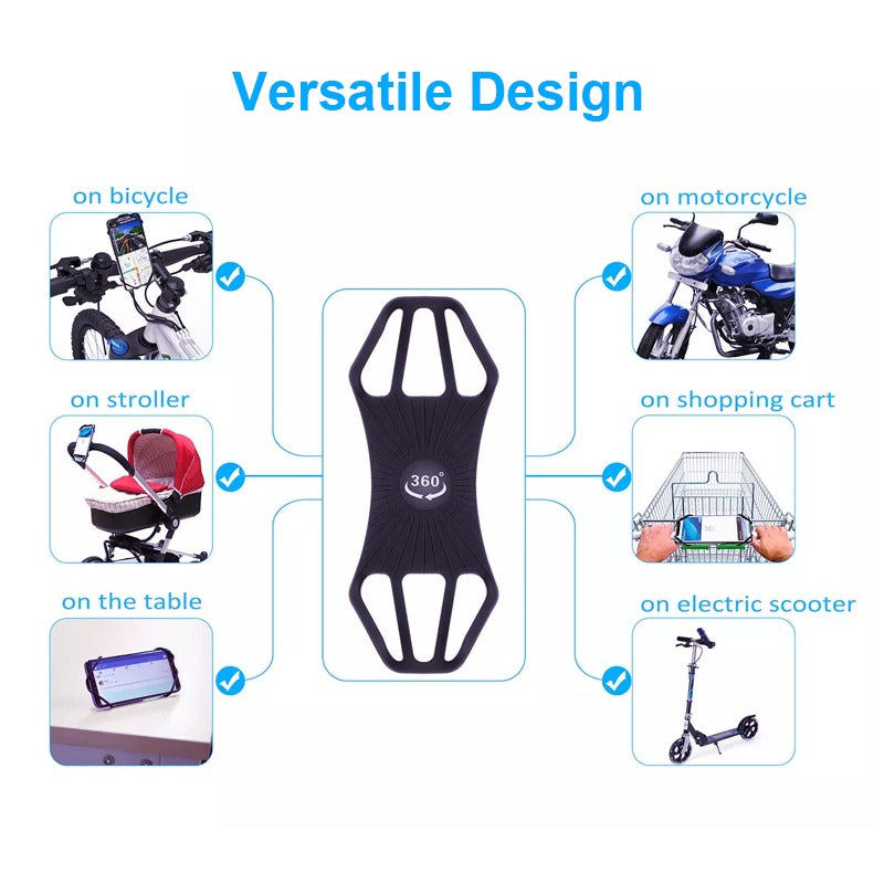 Thumbnail: Bike Phone Mount Holder with 360 Degree Rotating