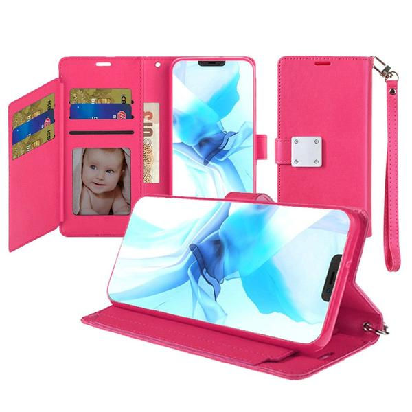Thumbnail: iPhone 12 PRO MAX 6.7 Lux Multi Card Wallet With Strap