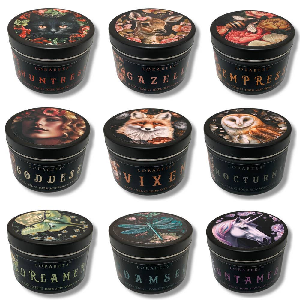 Lorabees Luxury Tin Candles - Scents that are enchanting!