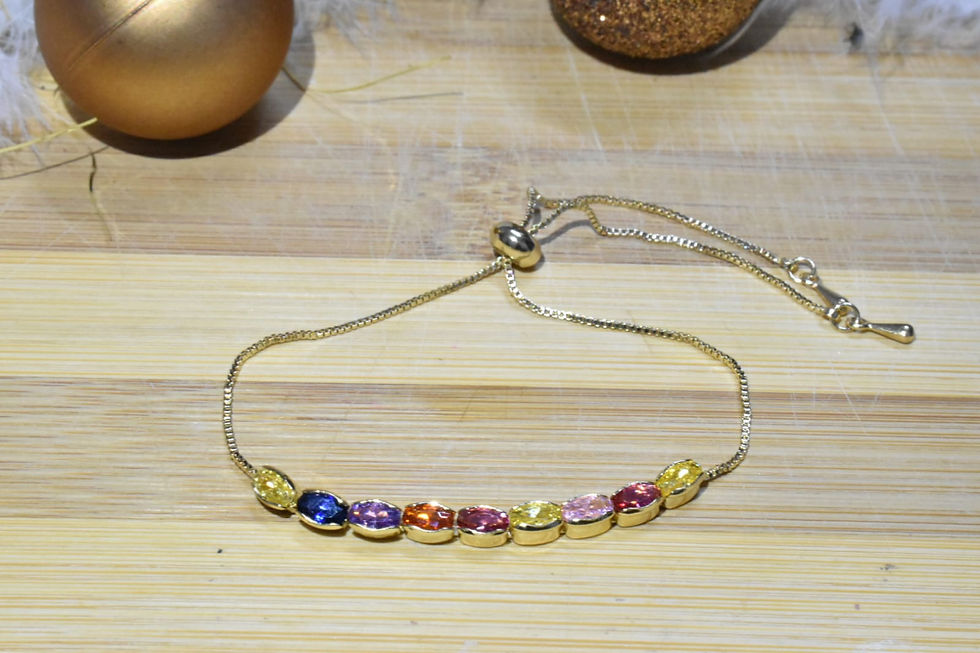 Thumbnail: Colored Zircon Gems Bracelets