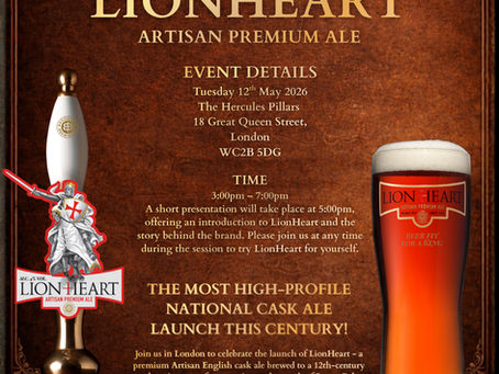 Guild Members Invite: LionHeart launch to kickstart cask ale market