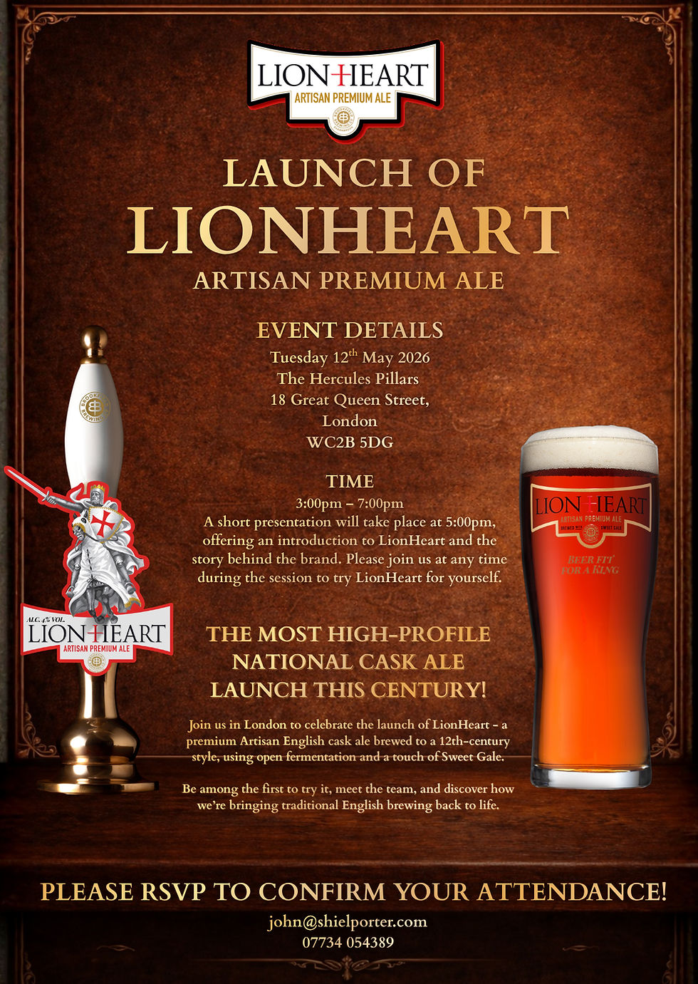 Guild Members Invite: LionHeart launch to kickstart cask ale market