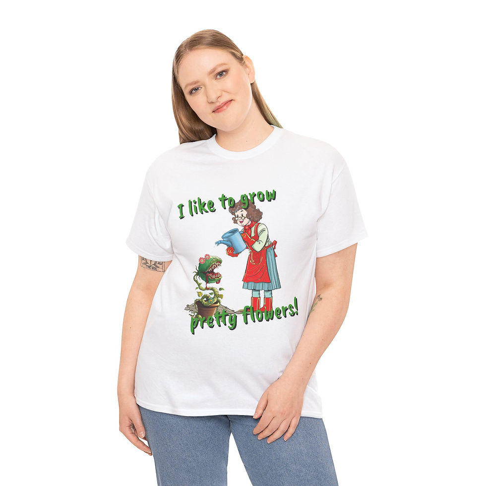 Thumbnail:  I like to grow pretty flowers - Flower Lover Tee Shirt - Unisex Heavy Cotton