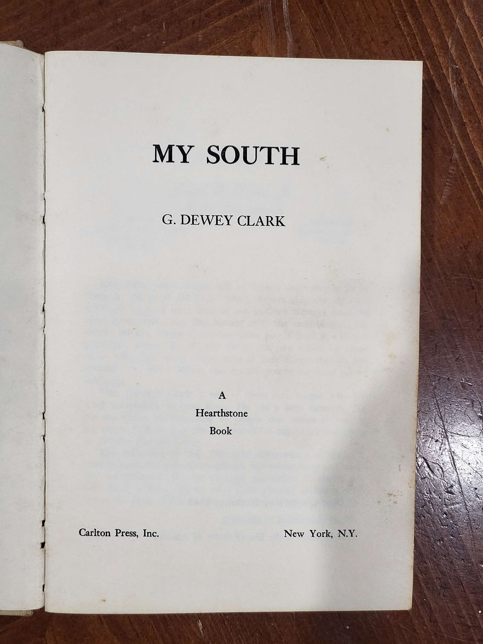 Thumbnail: My South - G. Dewey Clark