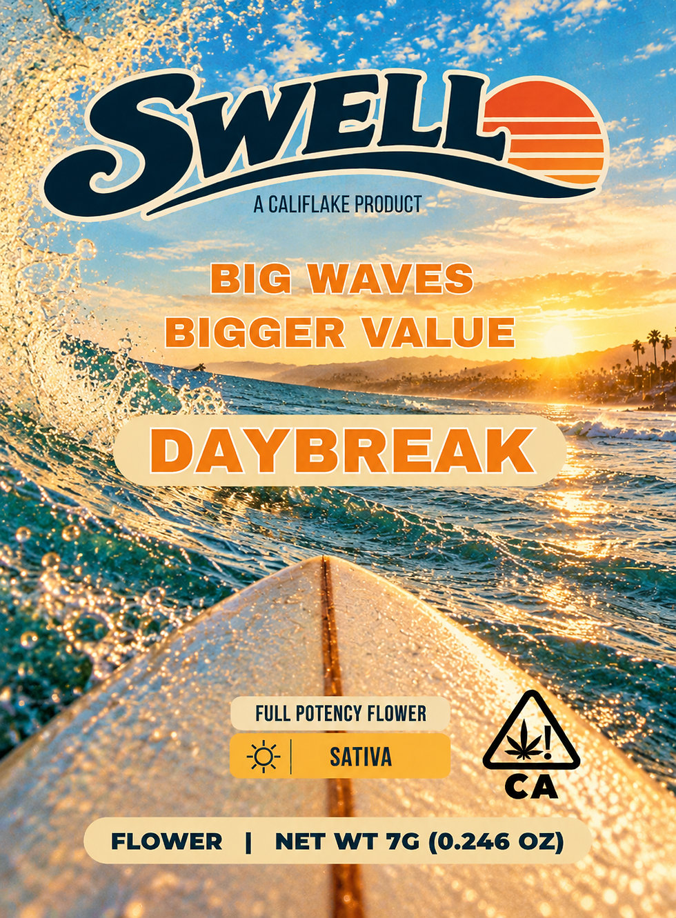 Retro Surf Sunrise Cannabis Packaging.png