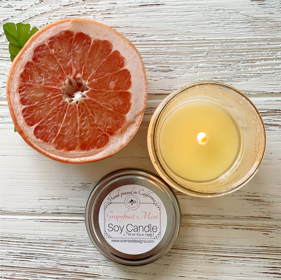 Thumbnail: Grapefruit Mint Soy Candle | Tapered Jar