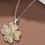 Thumbnail: Mood Necklace - Four Leaf Clover - with Irish Mood Descriptions