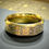 Thumbnail: Two-Toned Gold and Brushed Silver Celtic Knot Pattern Band