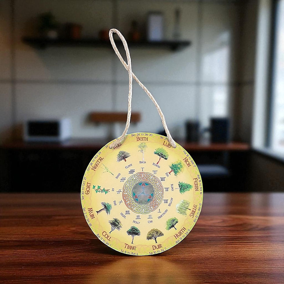 Thumbnail: Irish Tree Astrology Chart - Wood Sign 8”