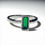 Thumbnail: Minimalist Slender Emerald Cut Green Stone Ring