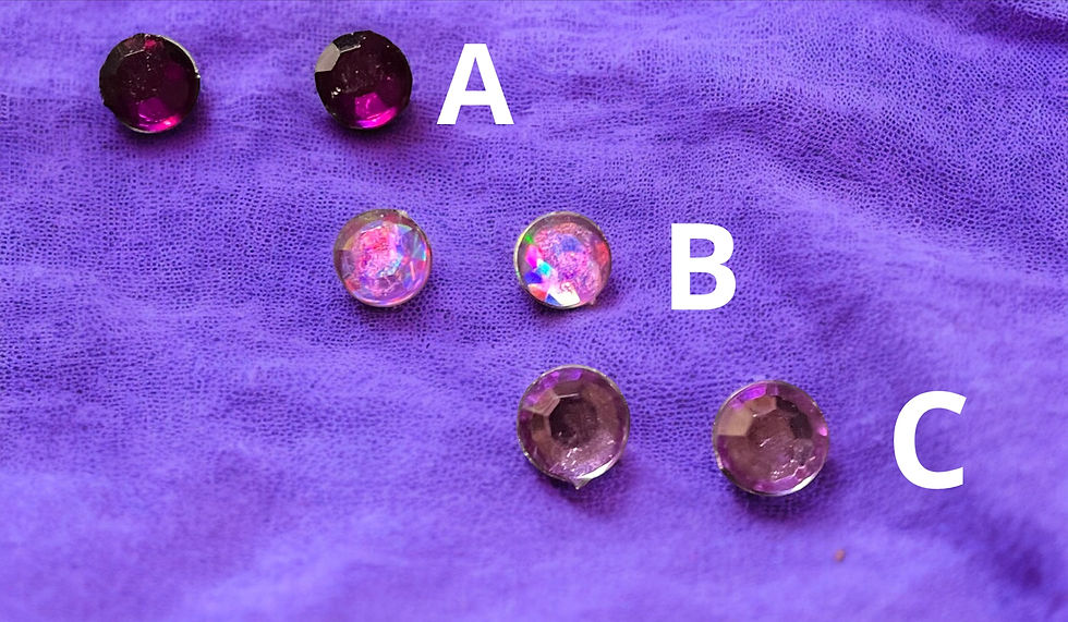 Thumbnail: Magnetic Stud Earrings - Violets