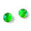 Thumbnail: Flecked background layered 4-leaf clover Mini Cabochon Stud Earrings