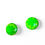Thumbnail: Pinstripe 4-leaf clover Mini Cabochon Stud Earrings