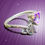 Thumbnail: Triquetra + Purple/Magenta Heart Overlap Ring