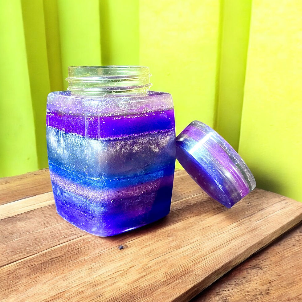 Thumbnail: Layered Purples Jar - Sm