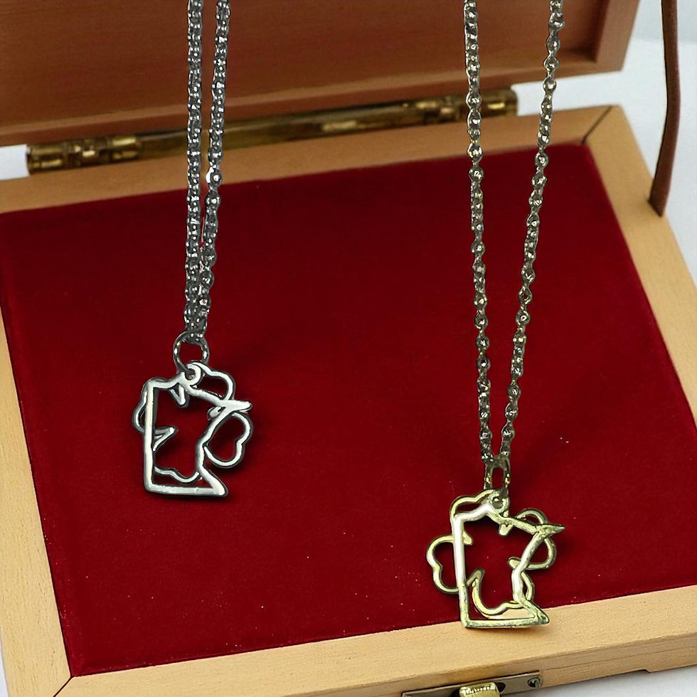 Thumbnail: MN Cutout Larger Cutout 4 Leaf Clover Necklace