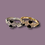 Thumbnail: Black Accent Heart Four Leaf Clover Ring