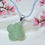 Thumbnail: Aventurine Modern Four Leaf Clover Silhouette Necklace
