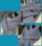 Thumbnail: Ultra Soft Heather Scarf with elegant minimalist 4-leaf clover accent