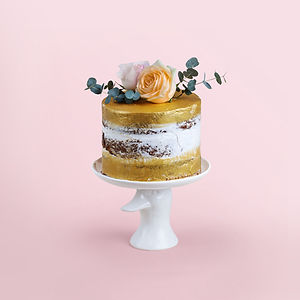 Golden Wedding Cake