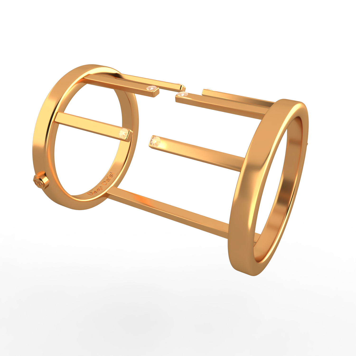 DIAMOND ATTRACTION BRACELET, DIAMONDS Yellow gold 6ds