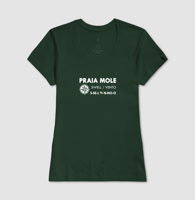 Camiseta Feminina Praia Mole