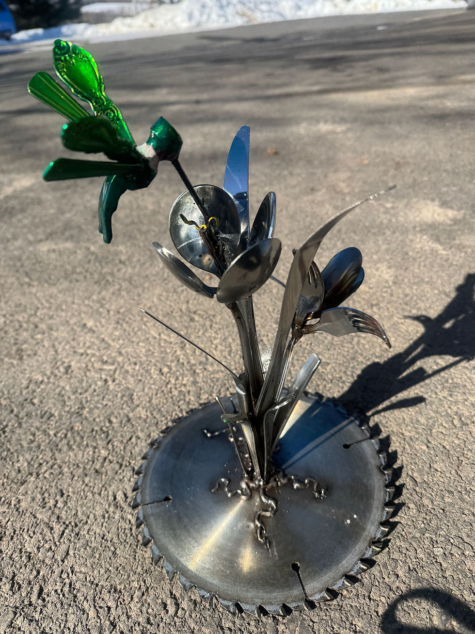 Thumbnail: Plain cutlery flowers and hummer